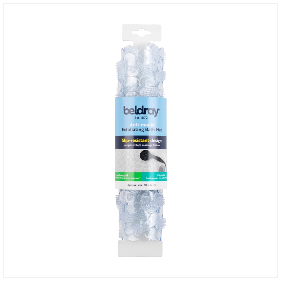 image 1 of Beldray Anti Mould Exfoliating Pebble Bath Mat.