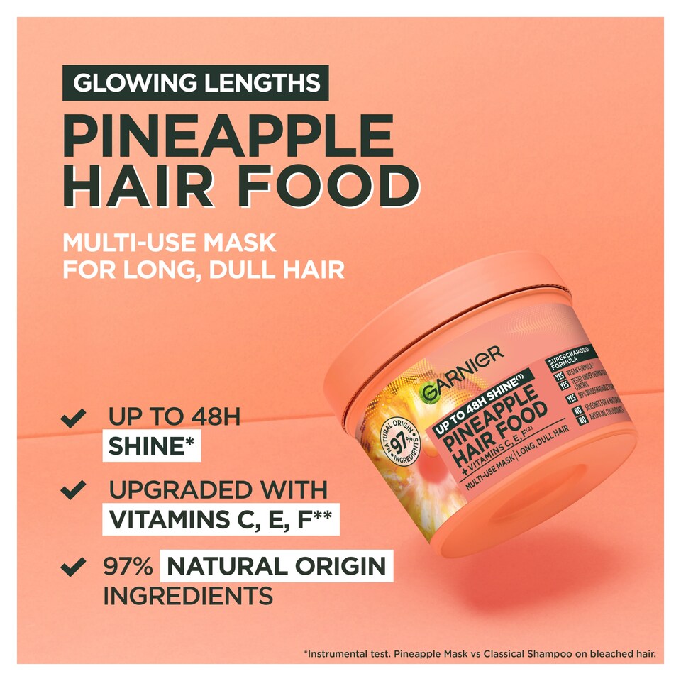 image 1 of Garnier Ultimate Blends Hair Food Pineapple 3In1 Mask 400ml