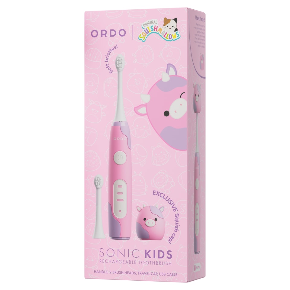 Ordo Sonic Kids Rechargeable Toothbrush Squishmallows Patty