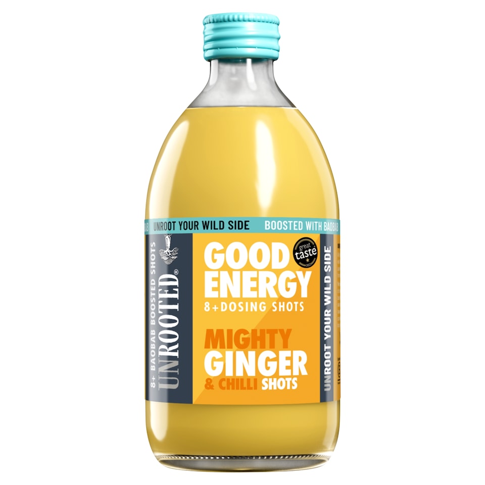 Unrooted Good Energy Mighty Ginger & Chilli Dosing Shots 500ml