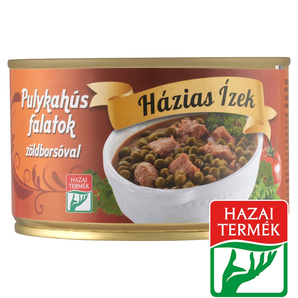Házias Ízek Turkey Meat Bites with Green Peas 400 g