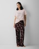 image 2 of F&F Pure Cotton Weekend Print Pyjama Set in Multi Purple