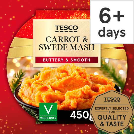 Tesco Carrot & Swede Mash 450G Tesco Groceries