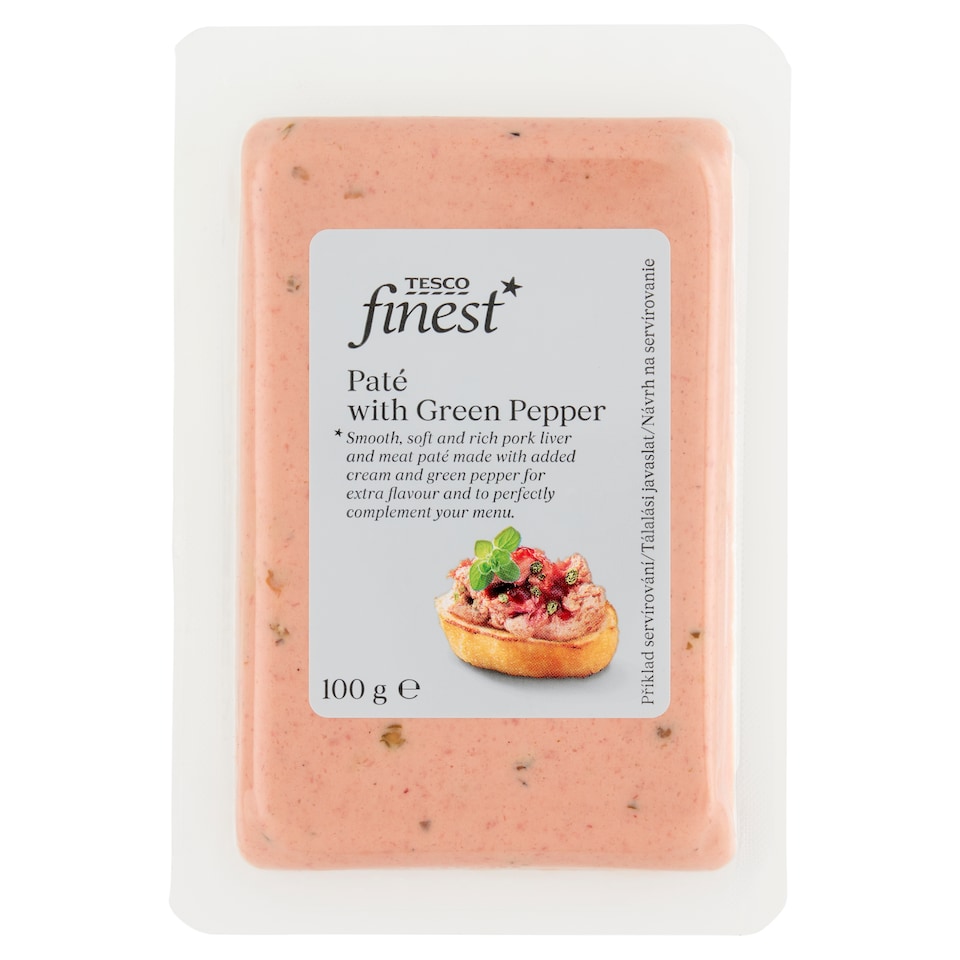 Tesco Finest Paštika se zeleným pepřem 100g