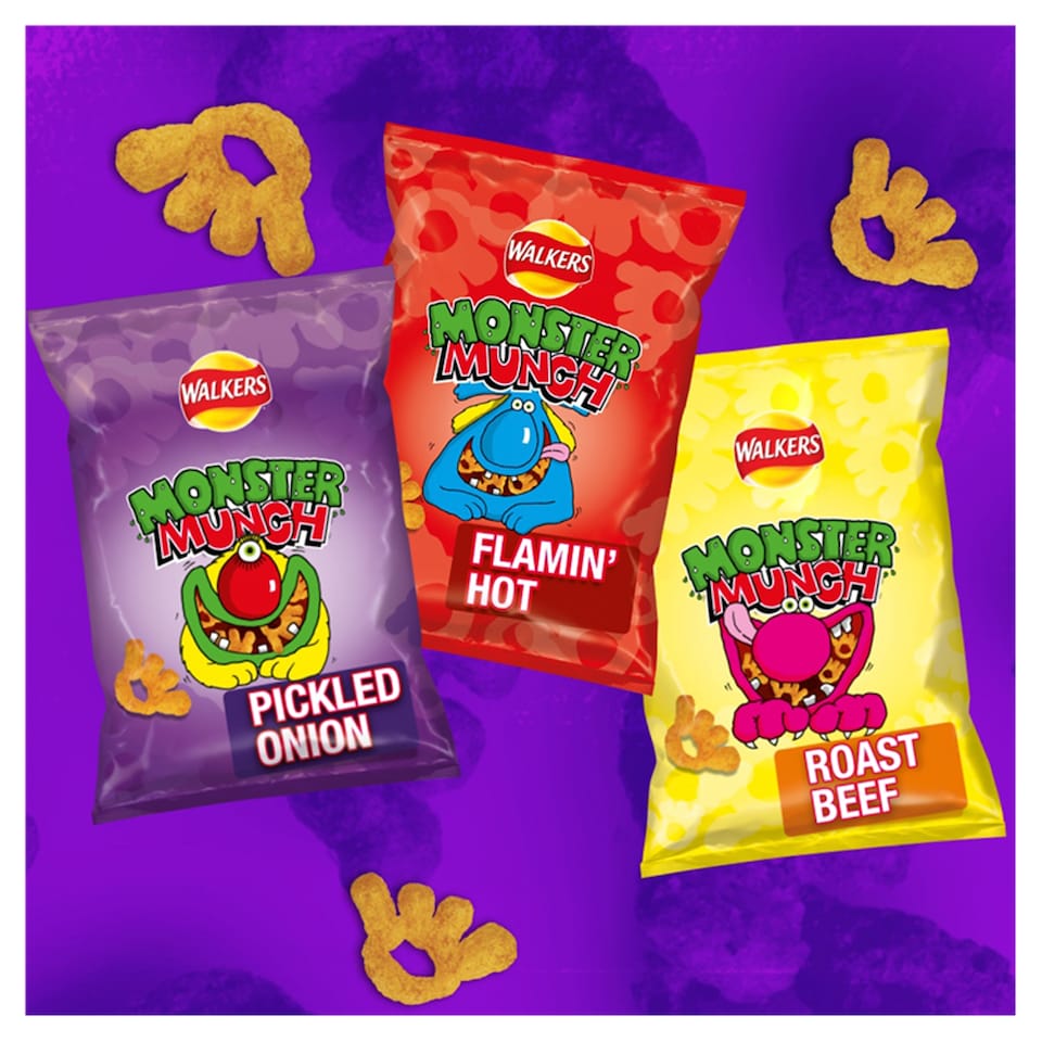 image 1 of Walkers Monster Munch Pickled Onion Crisps 40g
