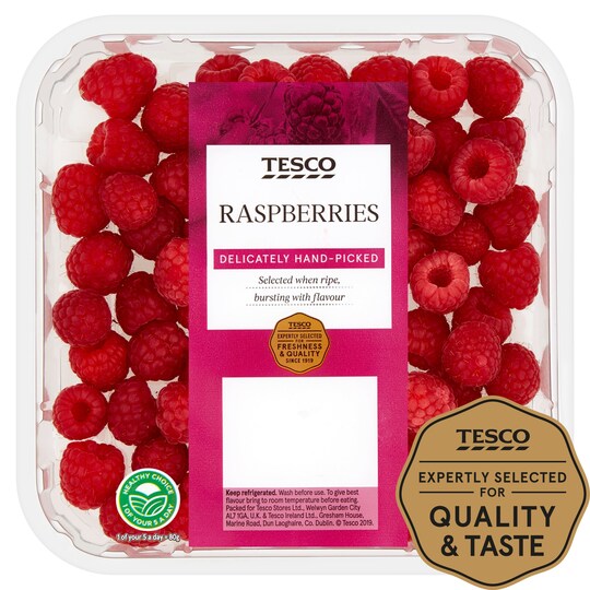 Tesco Raspberries 250G Tesco Groceries