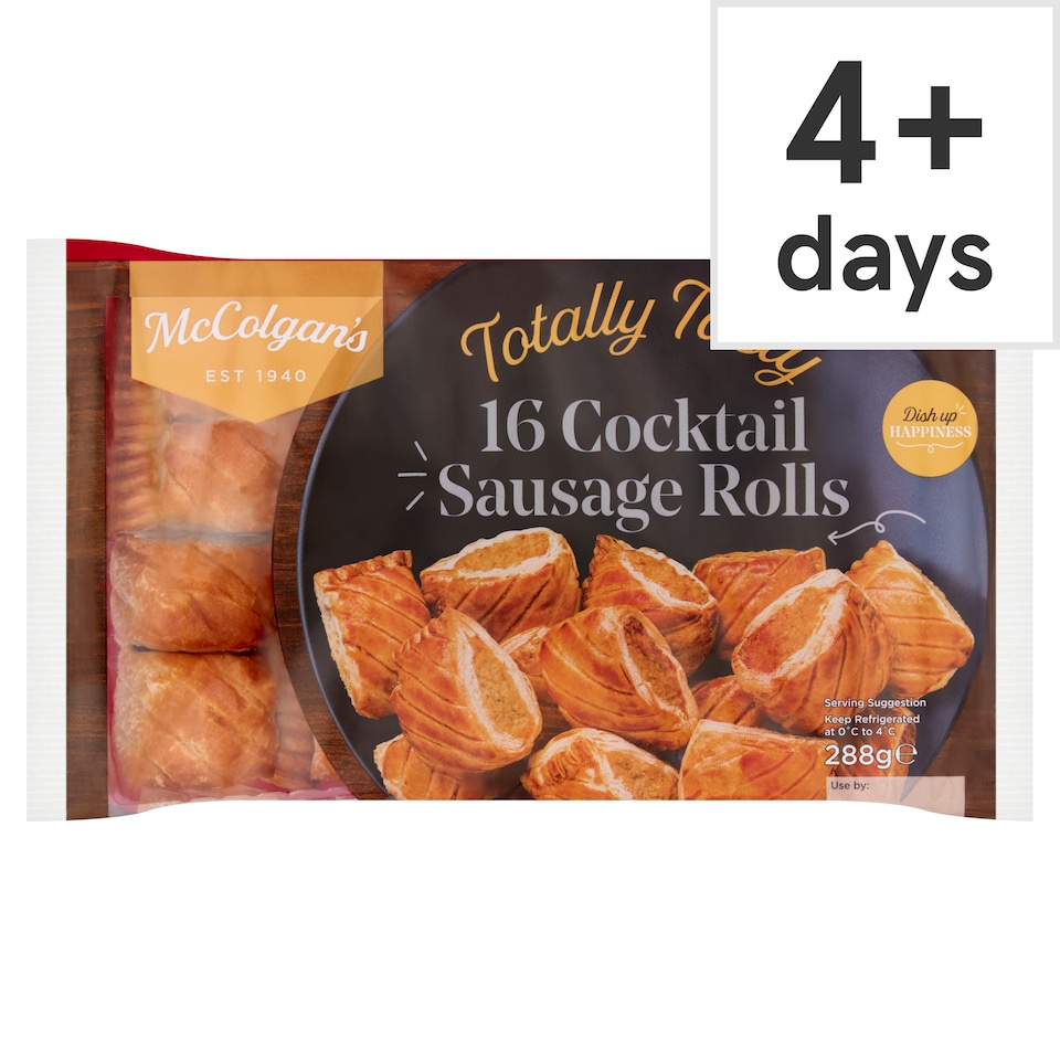 Mccolgans 16 Cocktail Sausage Rolls 288G