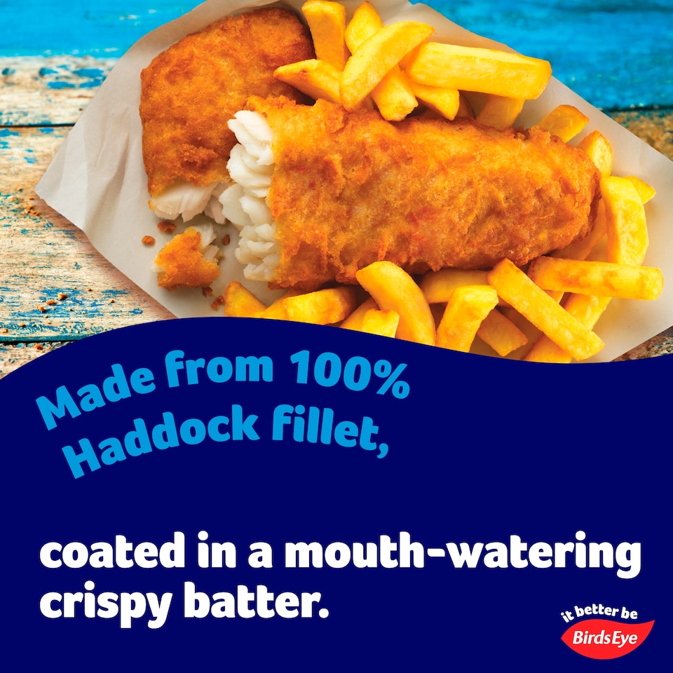 image 1 of Birds Eye 4 Battered Haddock Fillets 400g