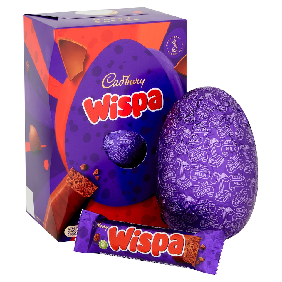 image 1 of Cadbury Wispa Chocolate Easter Egg 182.5g