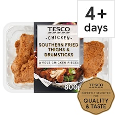 Tesco Southern Fried Chicken Thighs & Drumsticks 800G