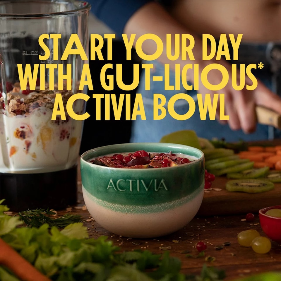 image 1 of Activia Strawberry Gut Health Yoghurt Multipack 4x115g