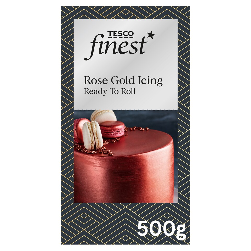 Tesco Finest Rose Gold Icing Ready To Roll 500G