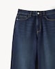 image 6 of F&F High Rise Wide Leg Jeans in Navy