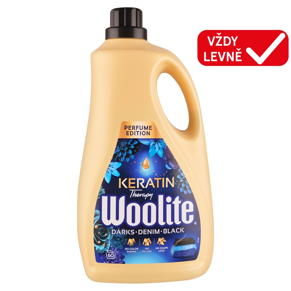 Obrázek 1 pro produkt Woolite Keratin Therapy Perfume Edition tekutý prací přípravek na černé a tmavé prádlo 60 praní 3,6l