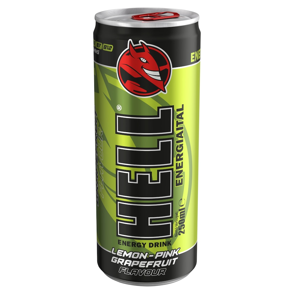 HELL Lemon-Pink Grapefruit Flavour Energy Drink 250 ml