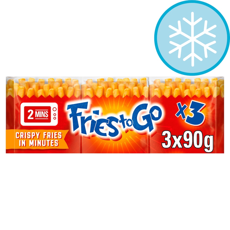 Fries To Go Microwave Crispy Fries in Minutes 3x90G