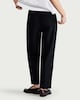 image 3 of F&F Pleated Tapered Trousers in Black