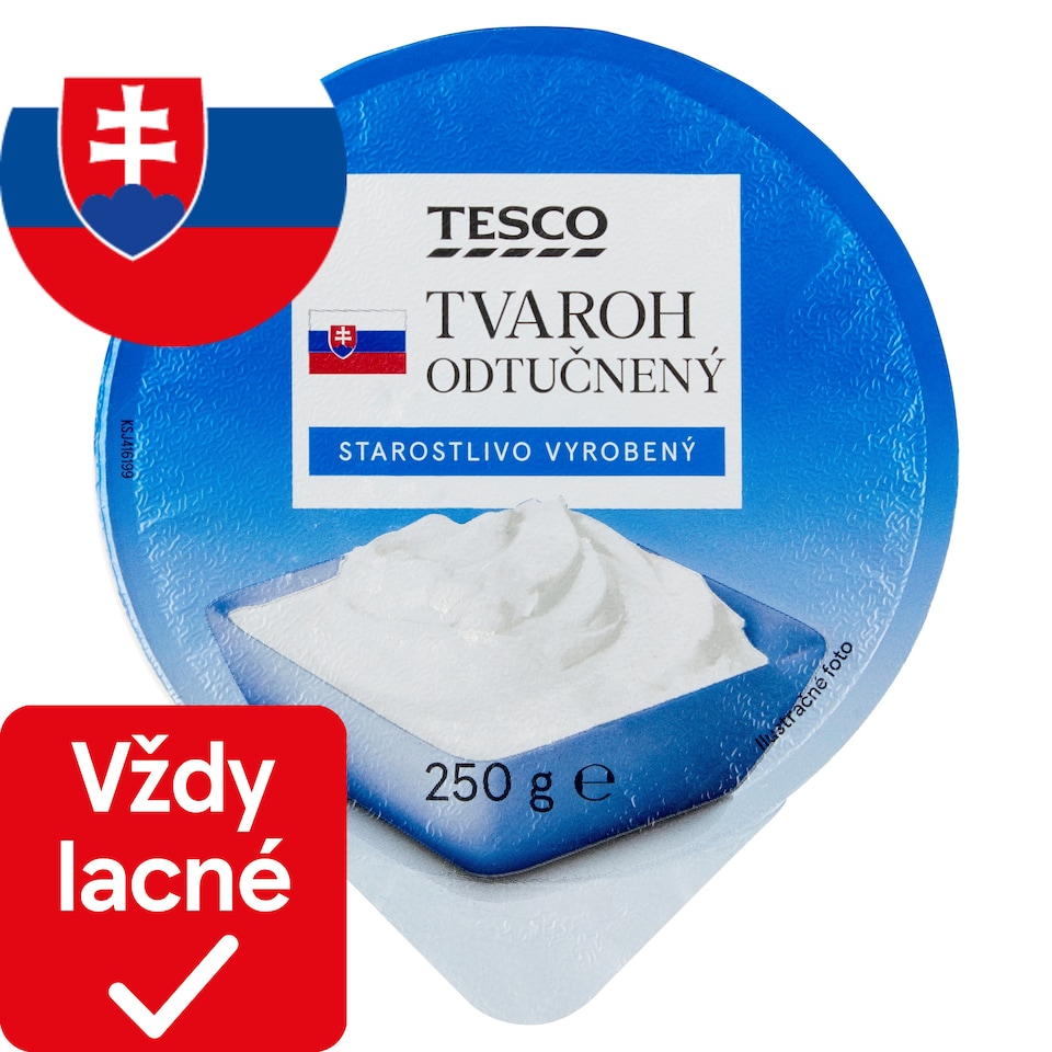 Tesco Tvaroh odtučnený 250 g