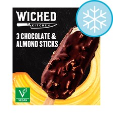 Wicked Kitchen Chocolate & Almond Sticks 3X100ml