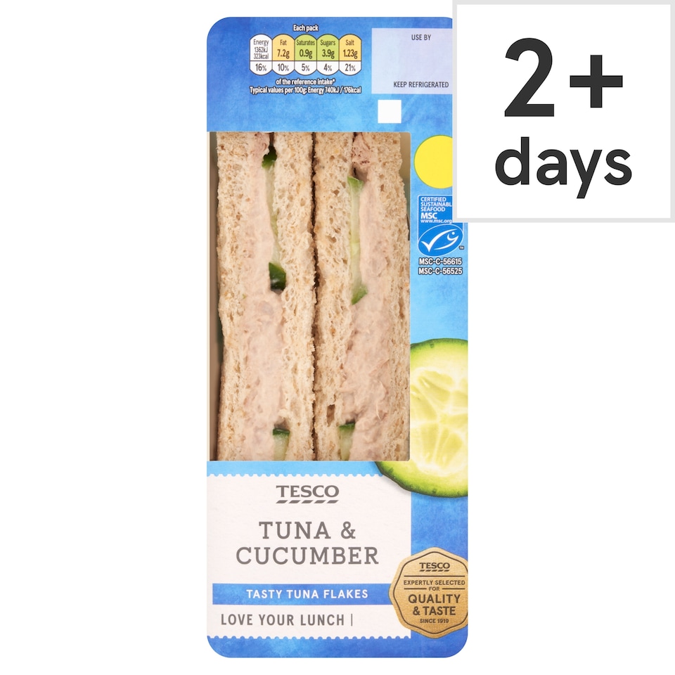 Tesco Tuna & Cucumber Sandwich