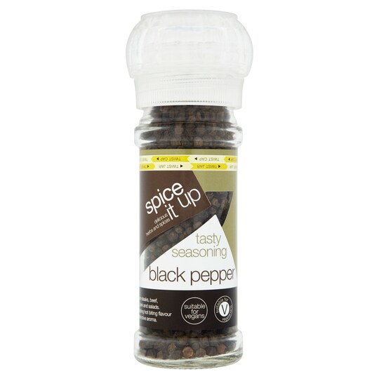 Black Pepper Grinder 40G Tesco Groceries