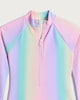 image 3 of F&F Girls Ombré Long Sleeved Swimsuit in Multi Pink