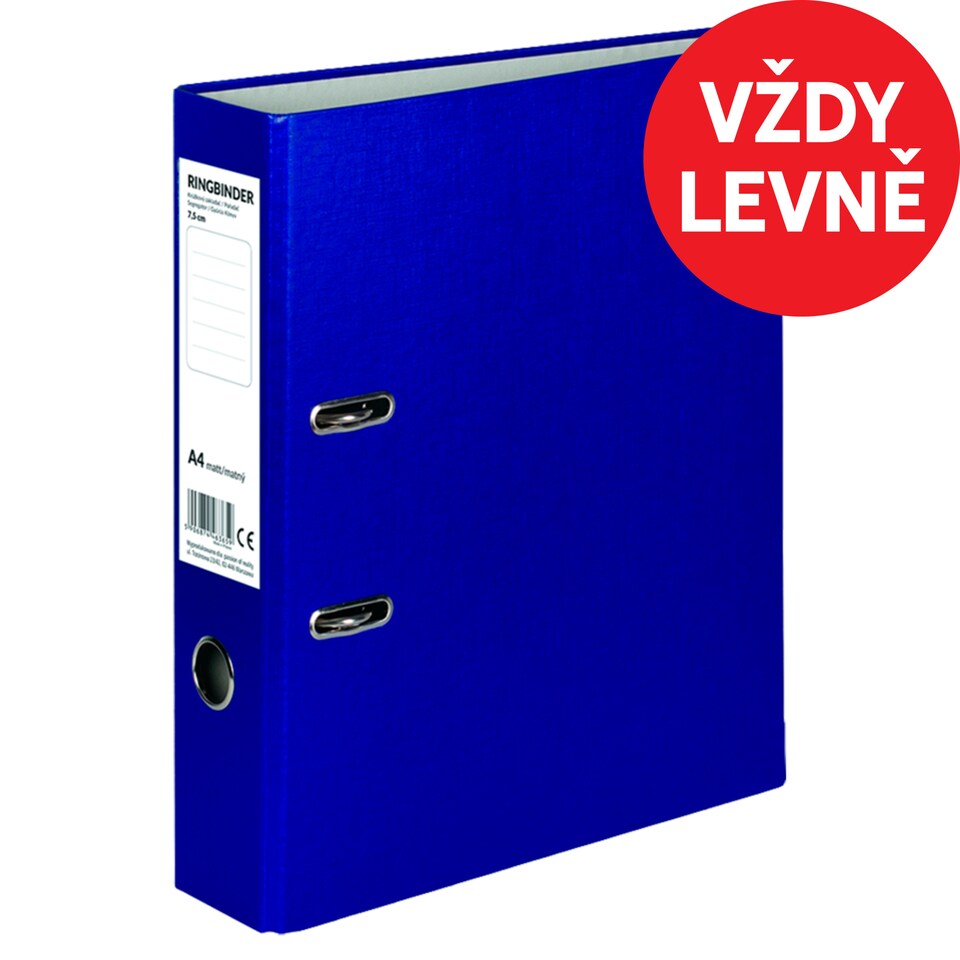 Ringbinder A4 Matt Blue 7.5 cm