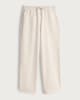 image 3 of F&F Active Wide Leg Drawstring Joggers in Cream