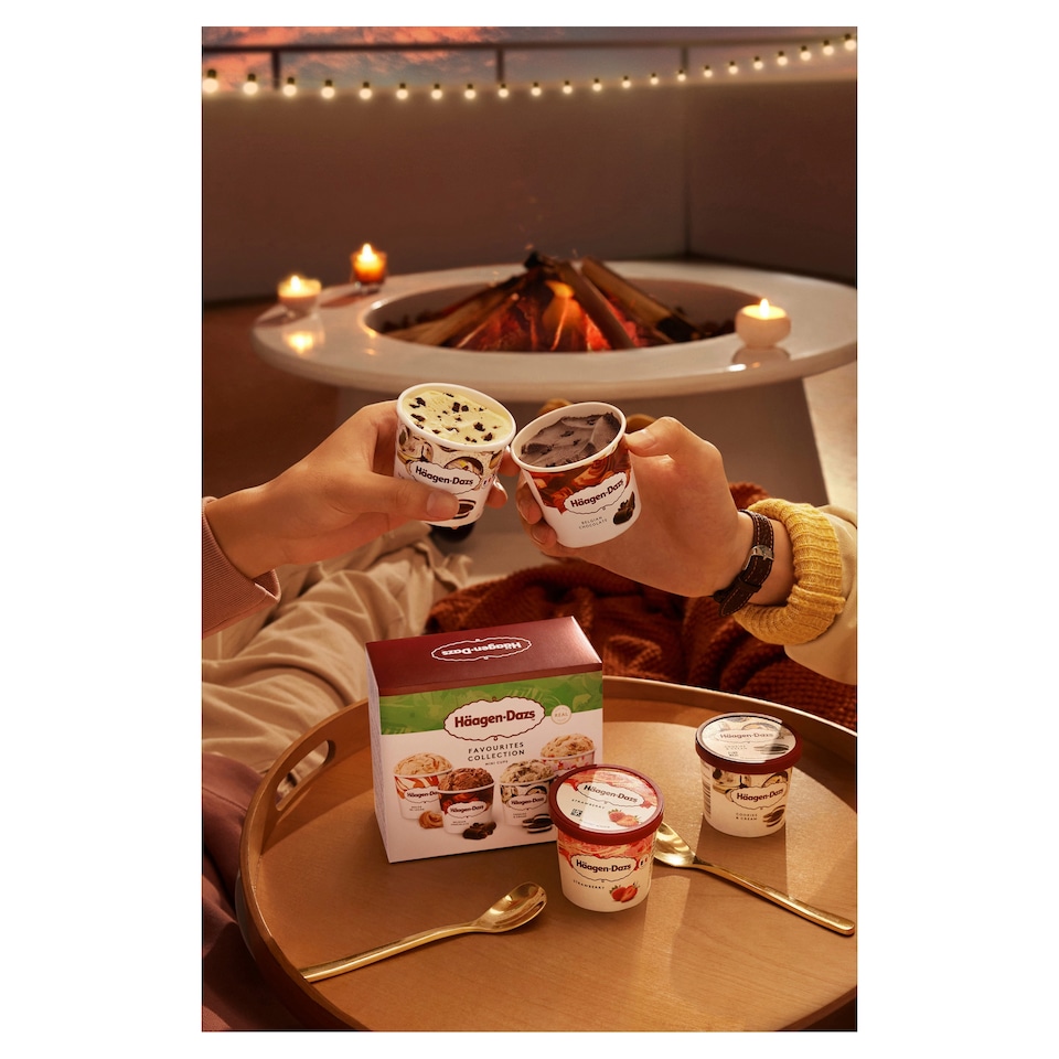 image 1 of Haagen-Dazs Favourites Mini Cups Ice Cream Collections 4x95ml