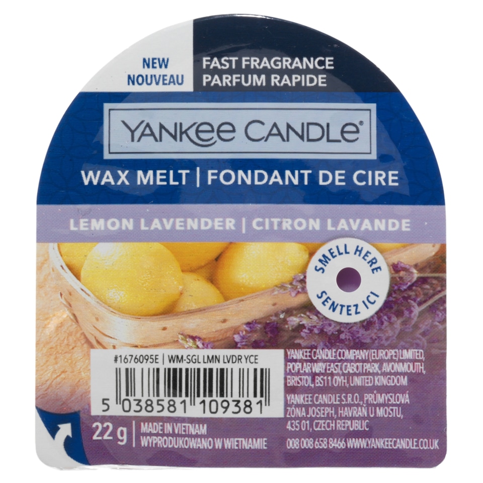 image 1 of Yankee Lemon Lavender Wax Melt 22G