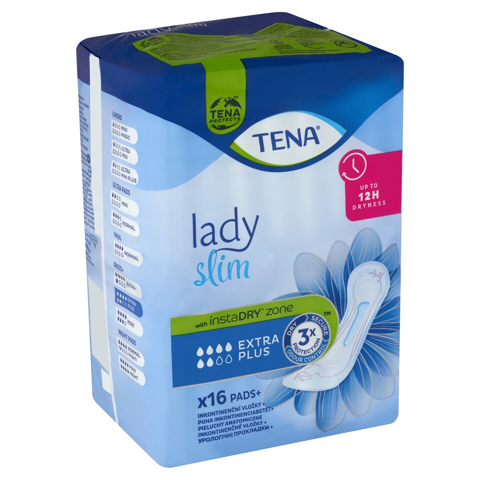 image 1 of Tena Lady Slim Extra Plus Soft Incontinence Pads for Medium Bladder Weakness 16 pcs