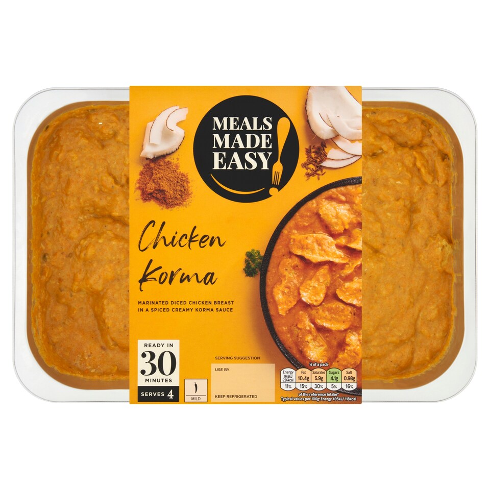 MEALS MADE EASY CHICKEN KORMA 800G