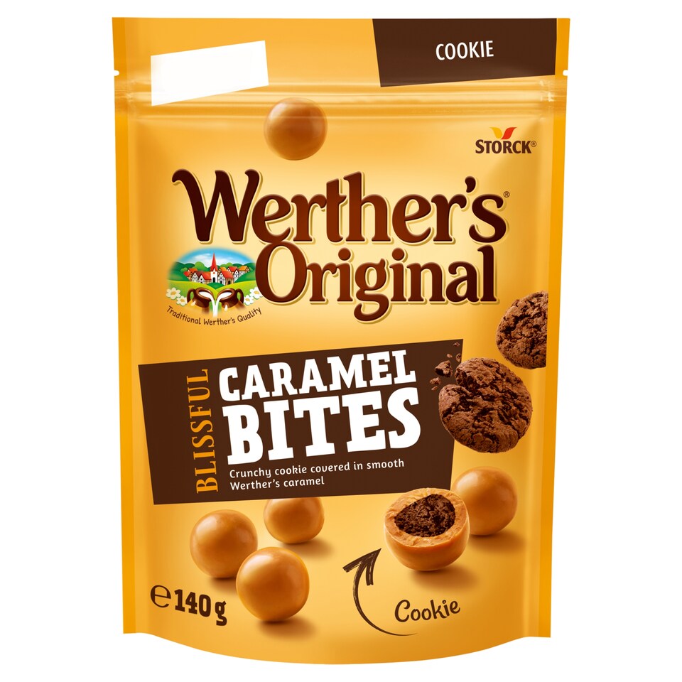 WERTHERS BLISSFUL BITES CHOCOLATE COOKIE 140G