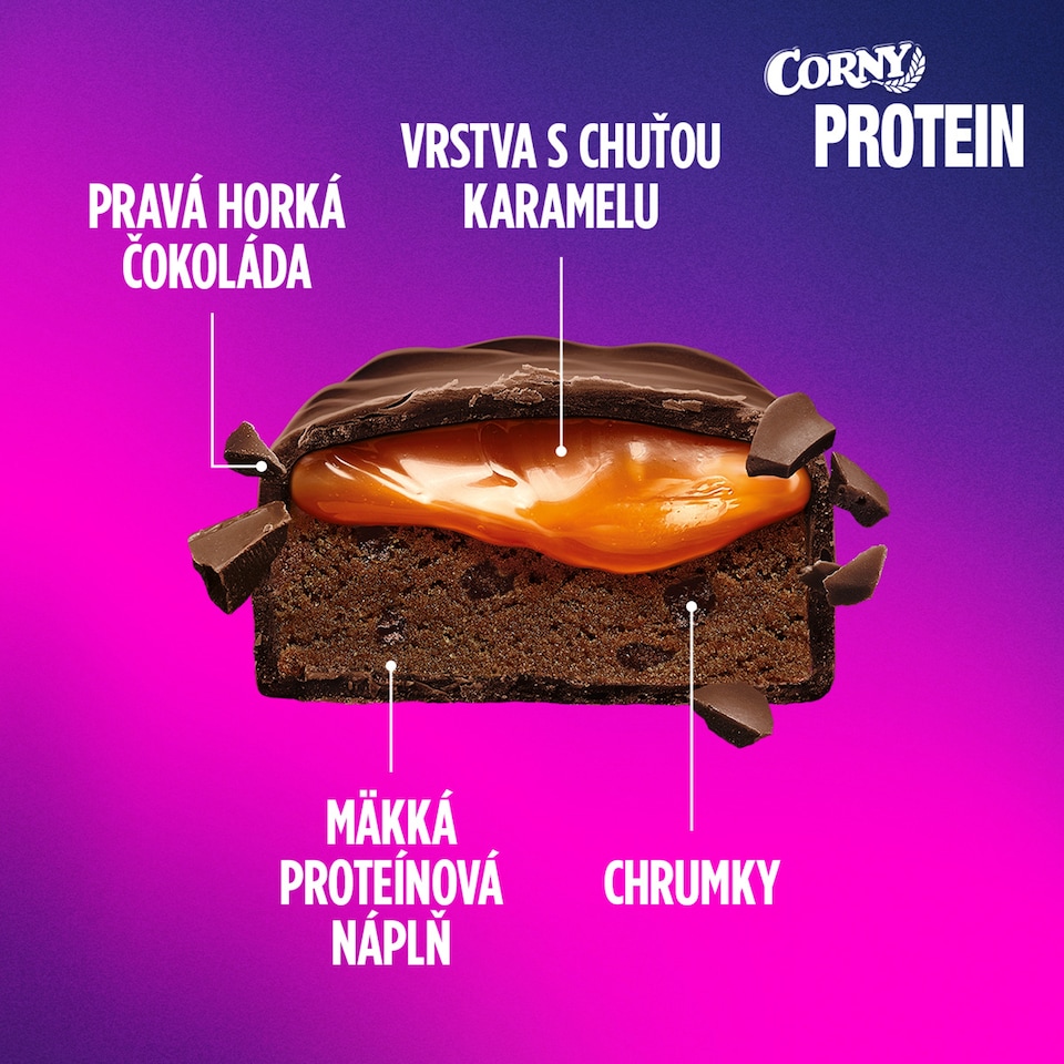 image 1 of Corny Protein Soft Dark Choc Brownie Flavour 45 g