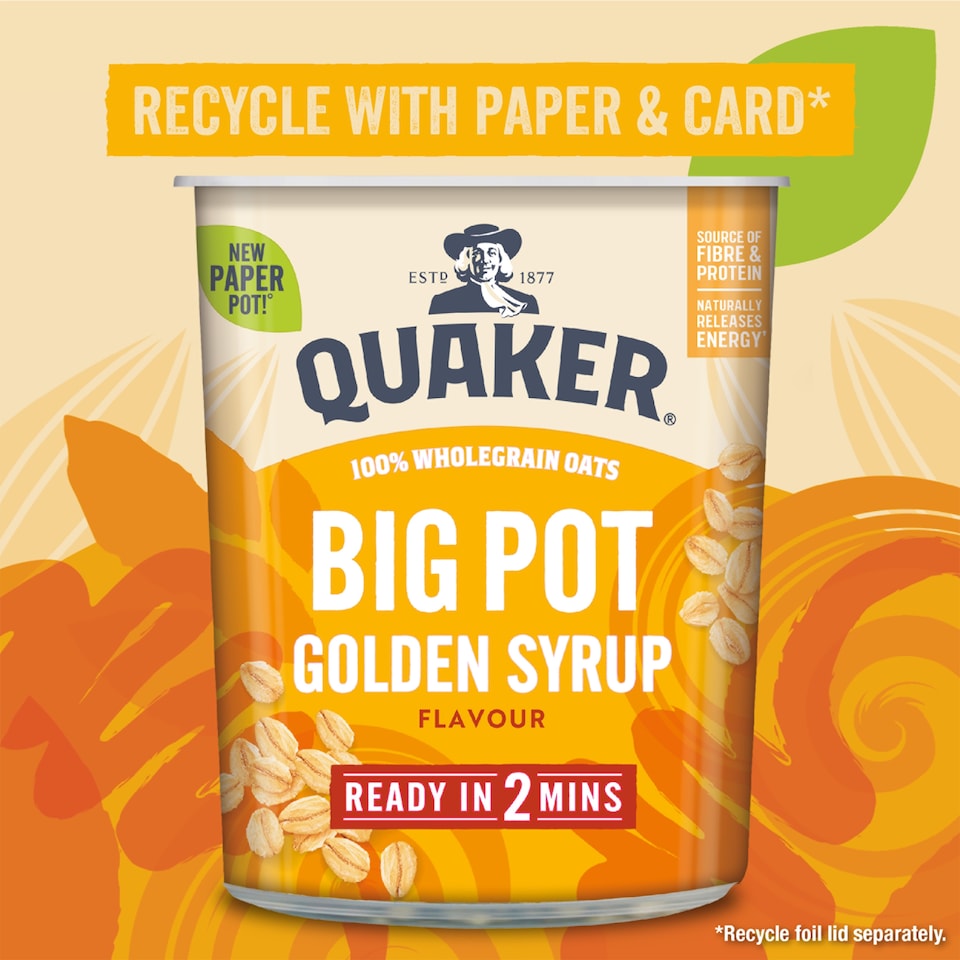 image 1 of QUAKER OSS BIG BIG POT GOLDEN SYRUP 75.9G