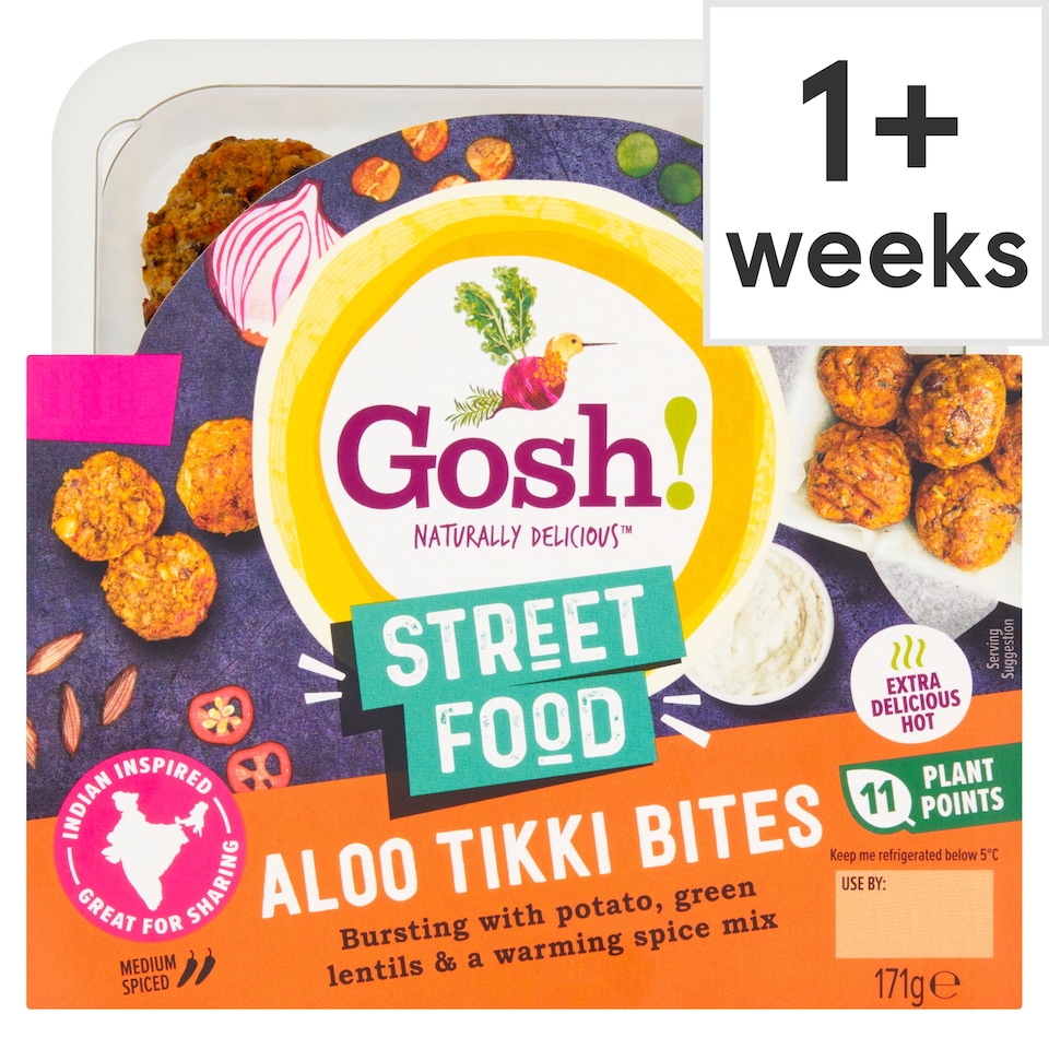 Gosh Street Food Aloo Tikki Bites 171g