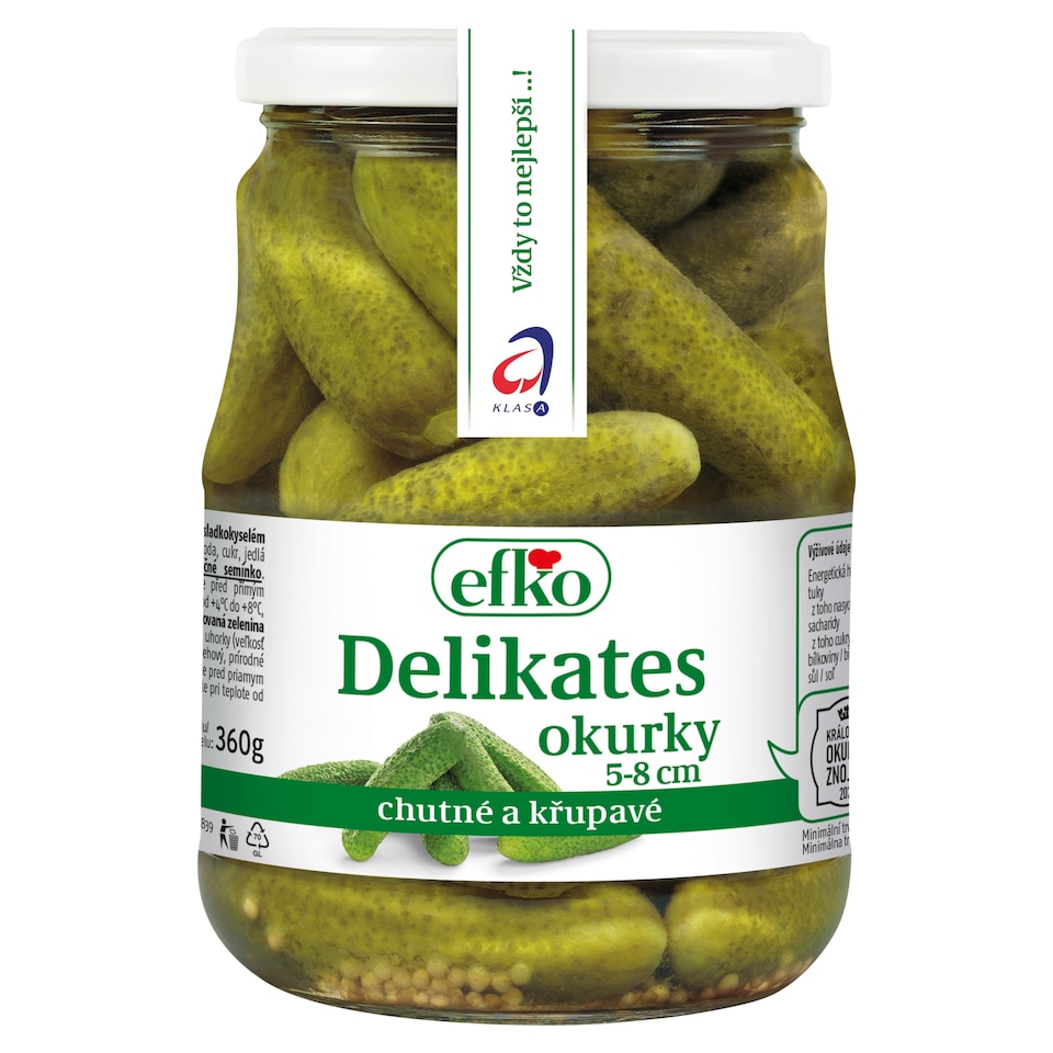 efko Okurky delikates 5-8 cm 670g