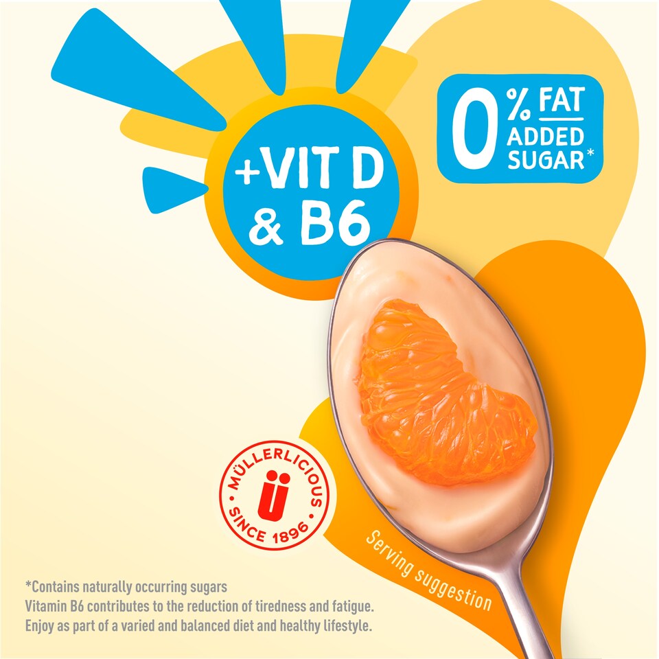 image 1 of Muller Light Fat Free Mango Psn/Fruit Peach Yogurt 6X140g