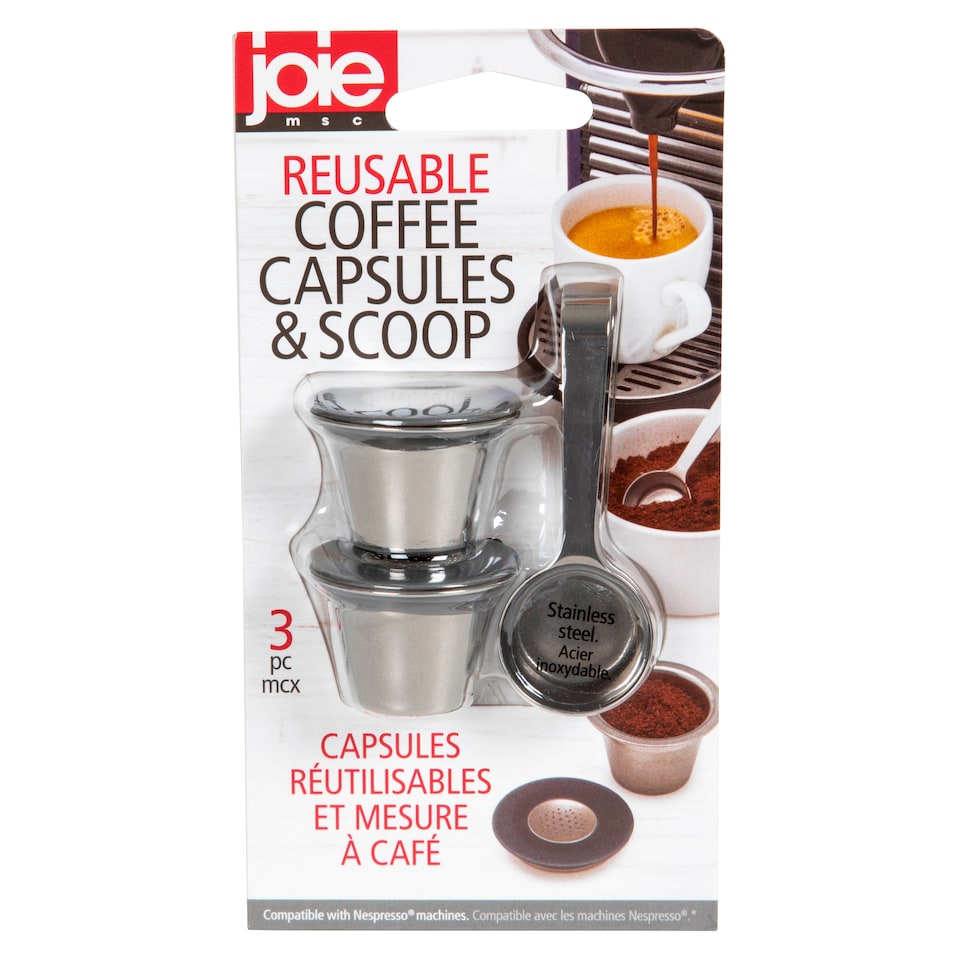 image 1 of Joie 3 Piece Reusable Coffee Capsules & Scoop