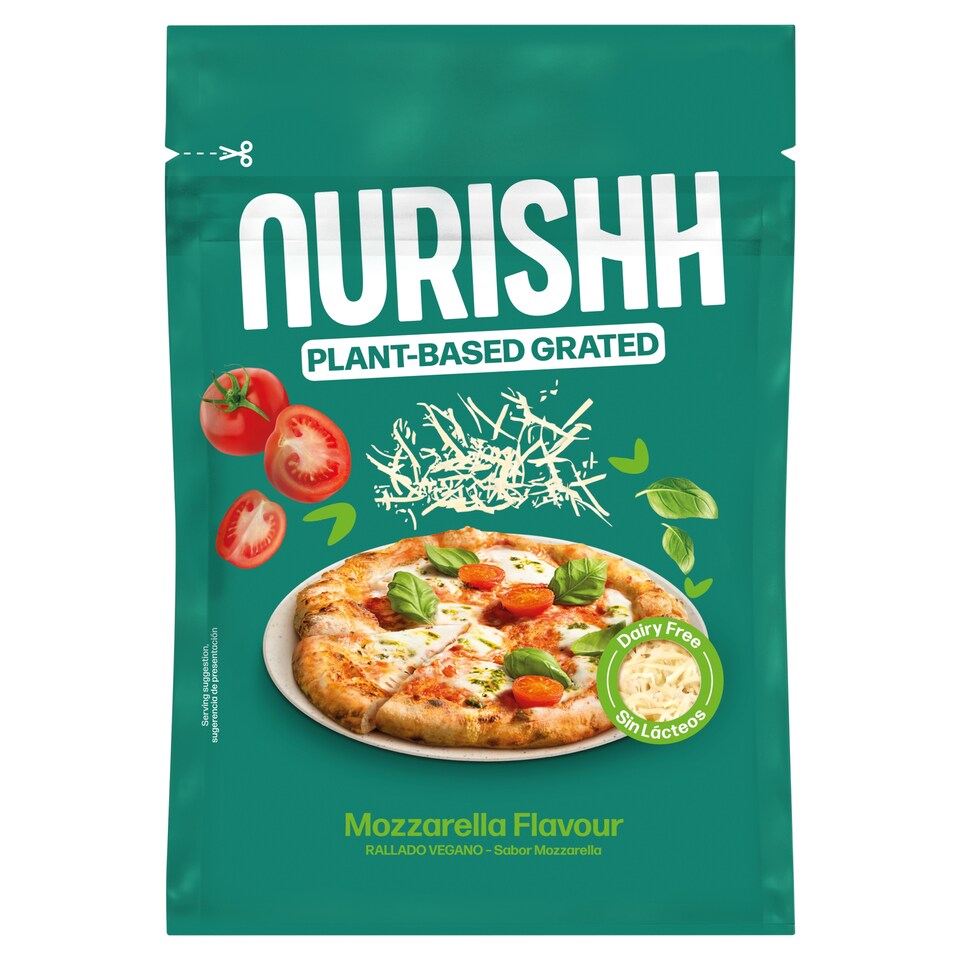 Nurishh rostlinný výrobek strouhaný s Mozzarella aroma 150g