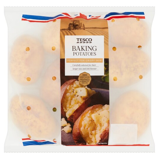 Tesco Baking Potatoes 2.5Kg Pack Tesco Groceries