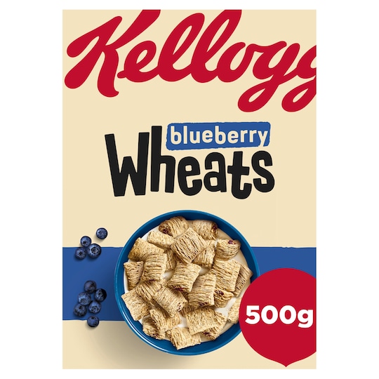 Kellogg's Cereal Wheats Blueberry 500G Tesco Groceries