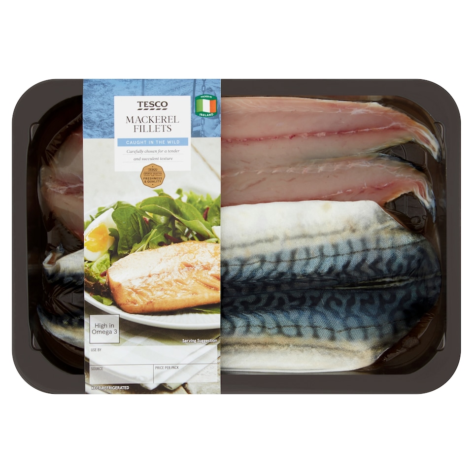 Tesco Mackerel Fillet 300G