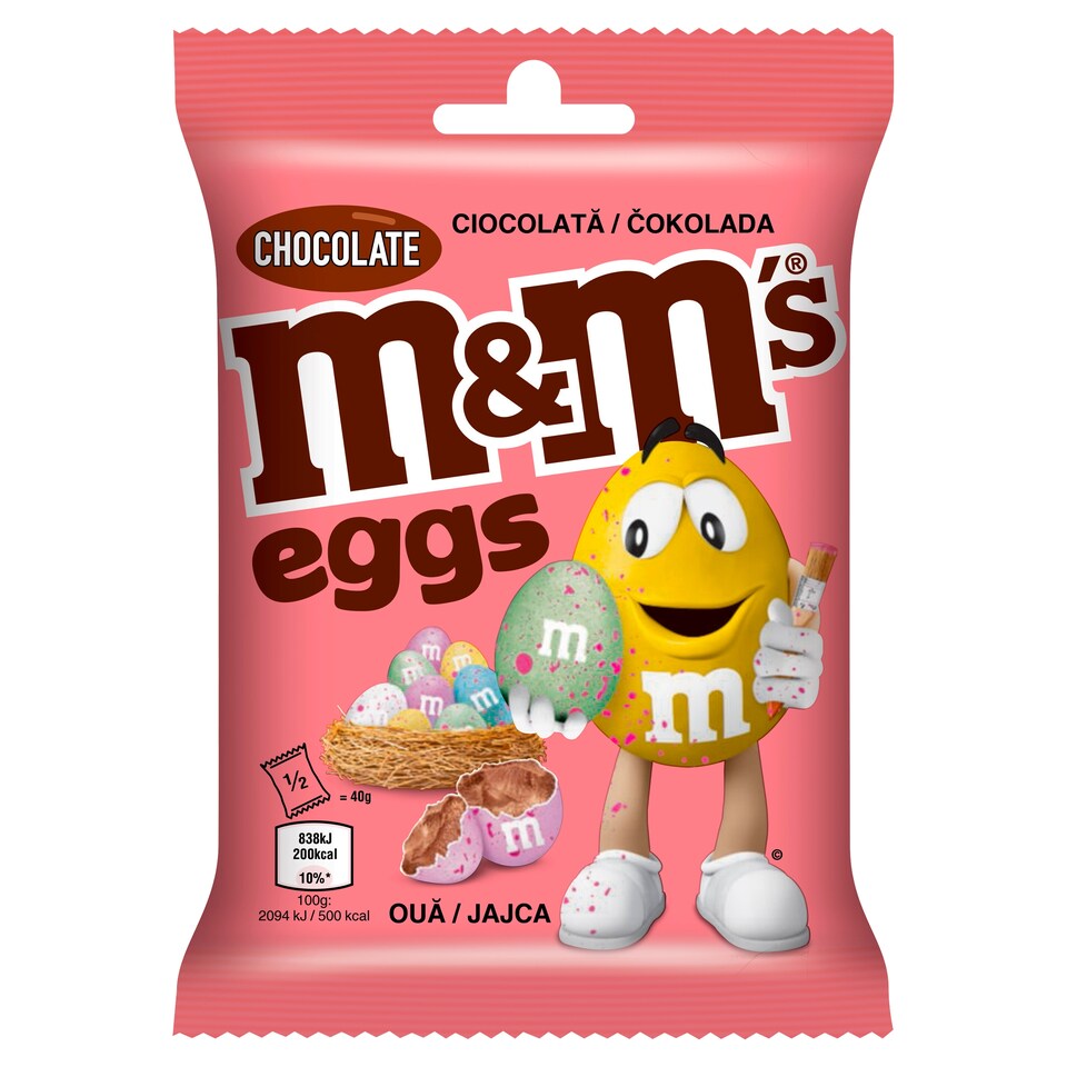 M&M's Vajíčka z mléčné čokolády v cukrové krustě 80g