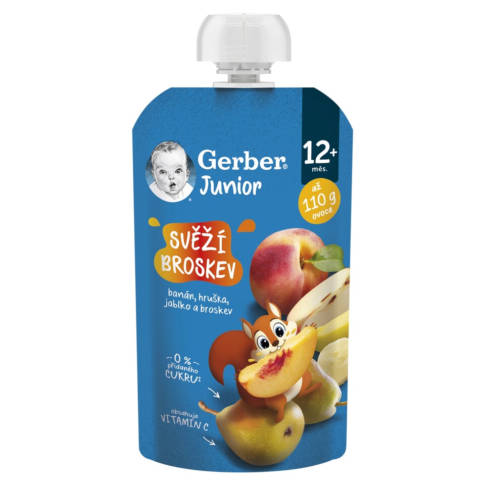 Obrázek 1 pro produkt GERBER Junior kapsička Svěží broskev 110g