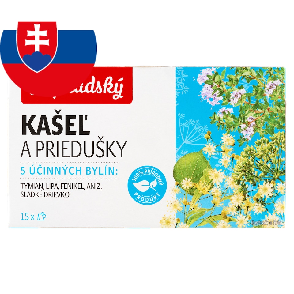 obrázok 1 z Popradský Kašeľ a priedušky bylinný čaj 15 x 1,5 g (22,5 g)