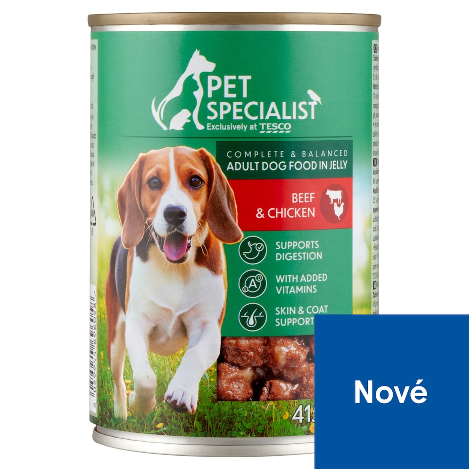 Pet Specialist Kousky s hovězím a kuřecím v želé 415g