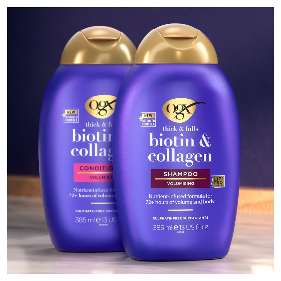 image 1 of OGX Thick & Full + Biotin & Collagen Conditioner 385ml