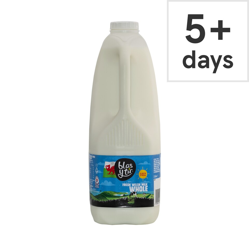 Blas Y Tir Whole Welsh Milk 2 Litre