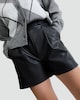 image 2 of F&F Faux Leather Pleated Shorts in Black